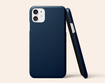 IPhone 14、13、Pro Max用ミッドナイトブルーケース、Samsung