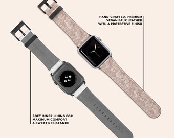 Snake Print Vegan Leather Apple Watch Band