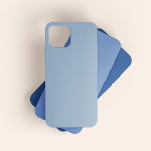 Matte Blue iPhone Case, Protective iPhone Case, iPhone 13 Case, Color iPhone Case, Blue iPhone Case, iPhone 12 Pro Max Mini, 11, X, SE