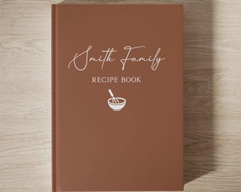 Personalised Family Recipe Cookbook: Custom Family Gift