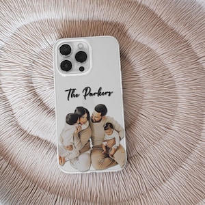 Custom Photo Clear Case For iPhone 15, 14, 13 Pro Max, Custom Image Phone Case For Samsung Galaxy S24, S23 Ultra, Custom Photo Gift