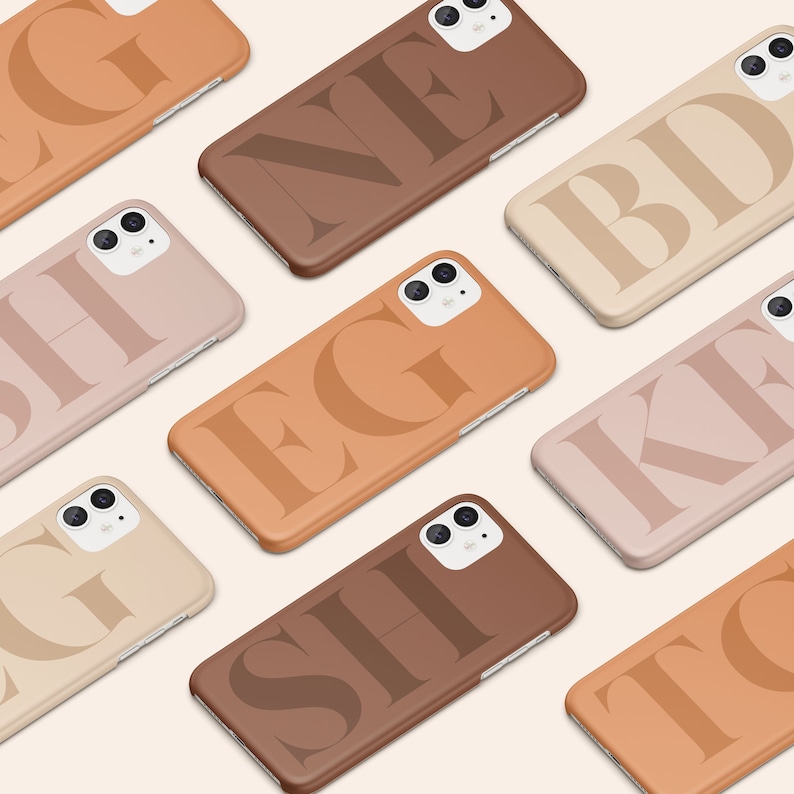 Personalized Initials Case For iPhone 15, 14, 13 Pro Max, Custom Case For Samsung Galaxy S23, S22 Ultra, Pixel 7, MagSafe Case For iPhone image 2
