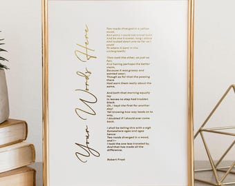 Personalised Gold Prints