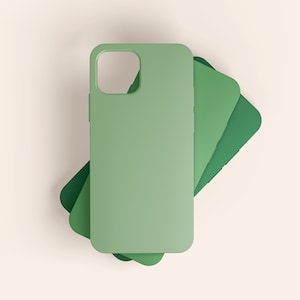 Matte Green iPhone Case, Protective iPhone Case, iPhone 13 Case, Color iPhone Case, Green Phone Case, iPhone 12 Pro Max Mini, 11, X, SE
