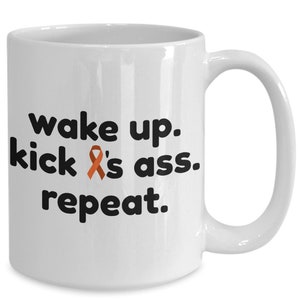 Beat leukemia repeat coffee mug funny for survivor of cancer encouragement fighter