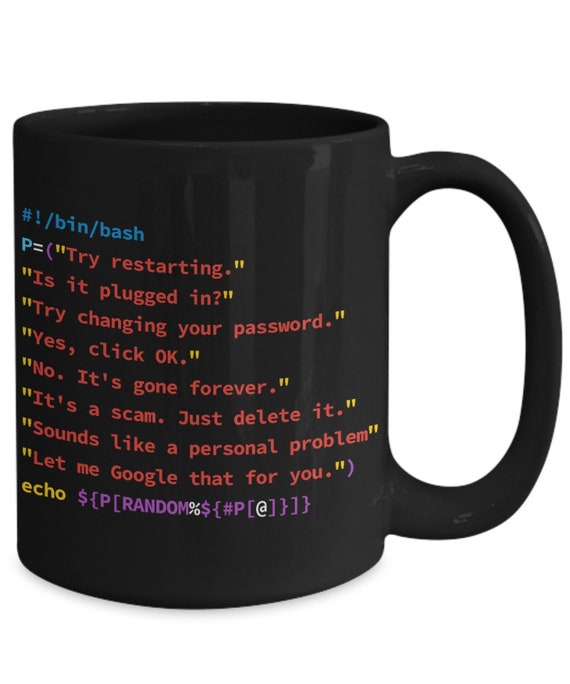 Random Generator Tech Support Response Script Funny Coffee Mug - Etsy Random Generator Tech Support Response Script Funny Coffee Mug - Etsy