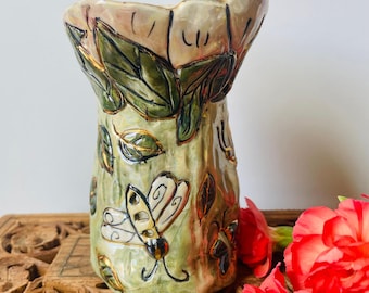 Blue Sky Clayworks Heather Goldminc Flower Tea Light Wax Melt Warmer