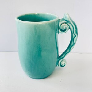 Vintage Royal Haeger Turquoise Blue Coffee Mug R-586