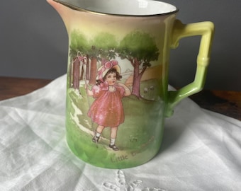 Royal Bayreuth Antique Victorian "Little Bo Peep"Creamer/Pitcher