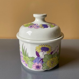 Vintage Figgjo Flint Marmalade Jar: Victoria Turi-Design Stoneware