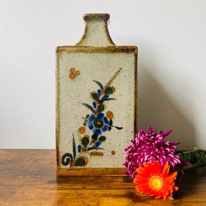 Vintage Salvador Vasquez Tonala Mexican pottery vase