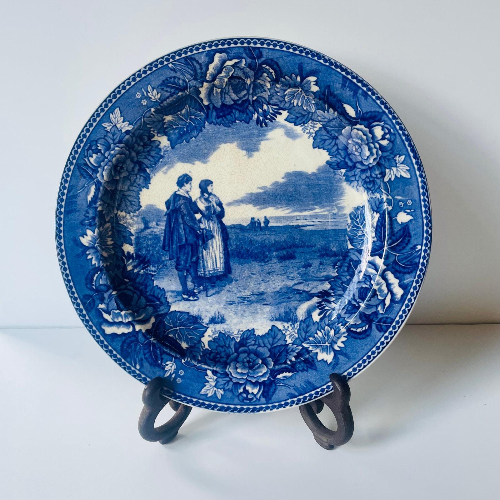 Antique Wedgwood Plate titled "The Return of the Mayflower".