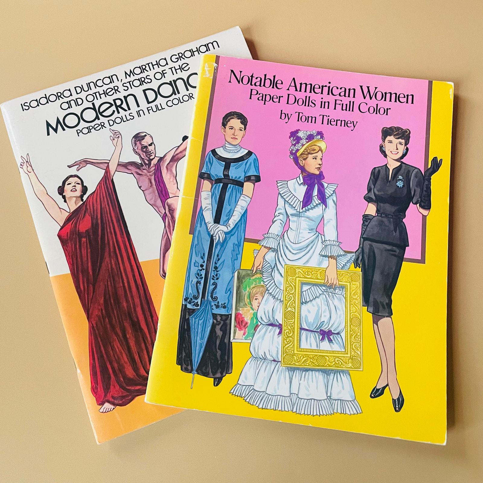 Lot of 2 Vintage Tom Tierney Paper Doll Books - Etsy Canada
