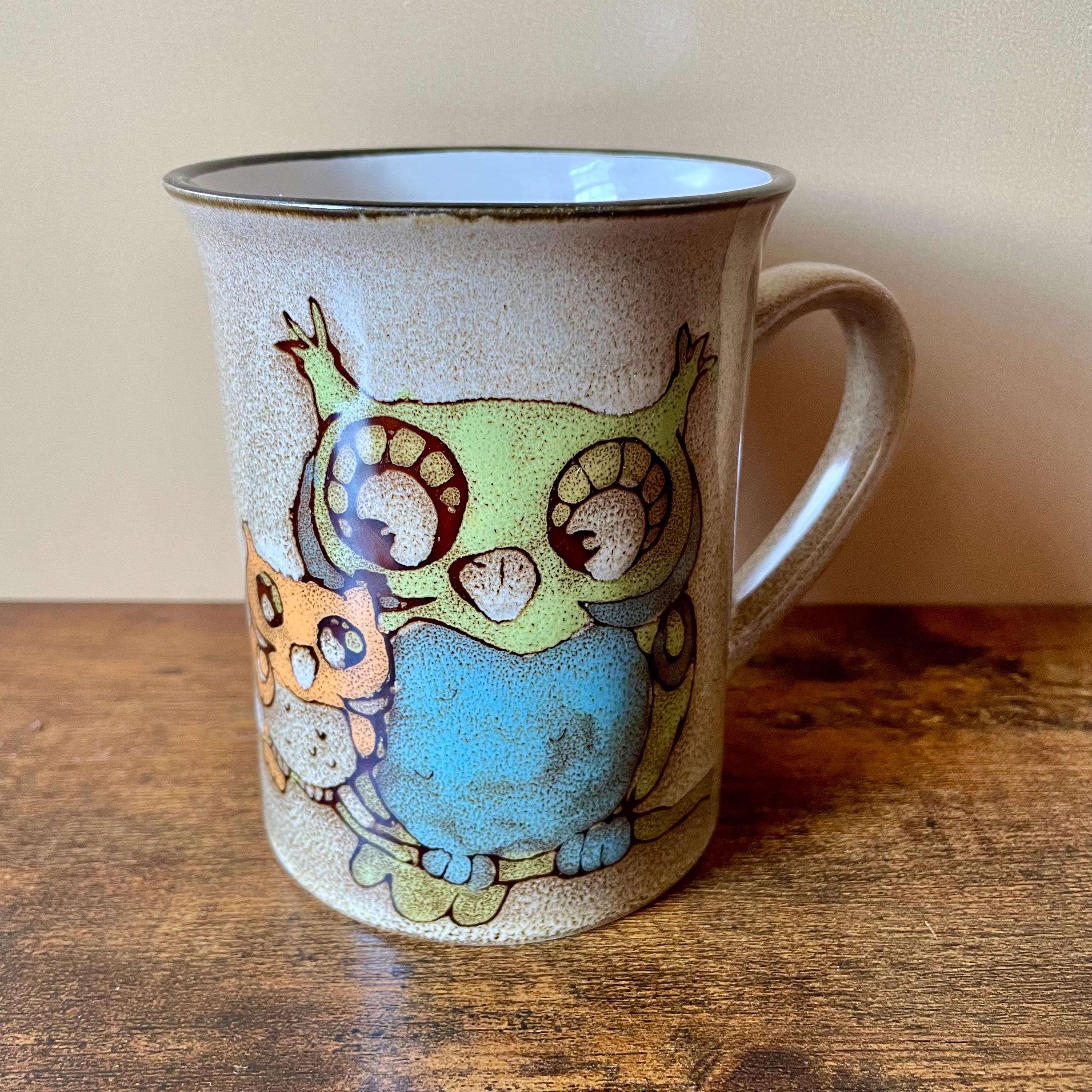 Vintage Owl Mug Handcrafted Pier One