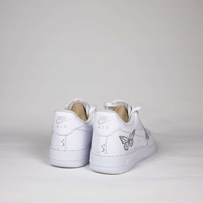 Butterfly 3M Reflective Custom Air Force 1 Sneaker Black ...