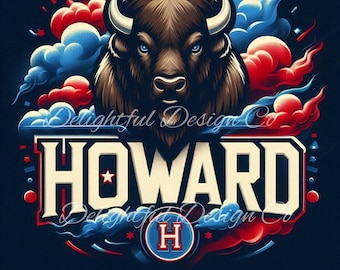 Howard BISON PNG Sublimeringsfil Tumblers Journaler Bakgrundsbilder