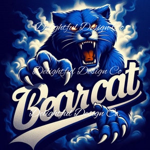 RUST COLLEGE Bearcat-bekers met sublimatieafdrukbestand voor png