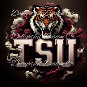 Texas Southern Tigers PNG-sublimatiebestand Tumblers Virtuele achtergronden