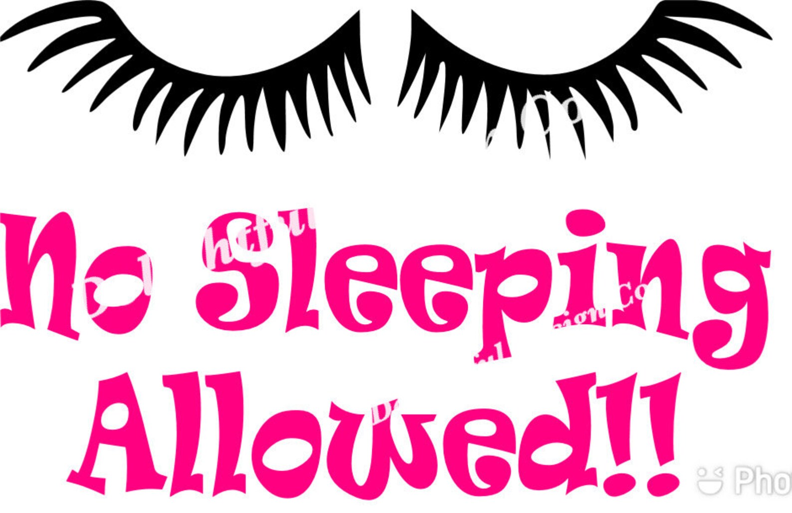 No Sleeping Allowed SVG Sleepover Tshirt Girls Fun Etsy