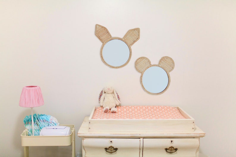 Animal Mirror Babys Nursery Decor, Childrens Bedroom Decor Etsy