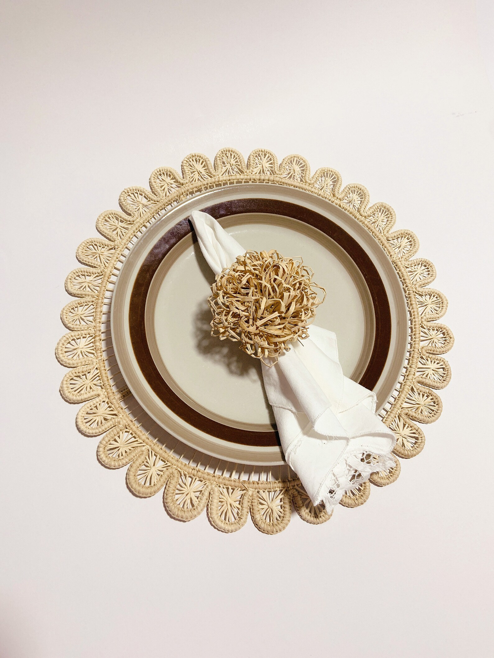 Sunflower Iraca Straw Placemats Natural Placemats Handwoven Etsy