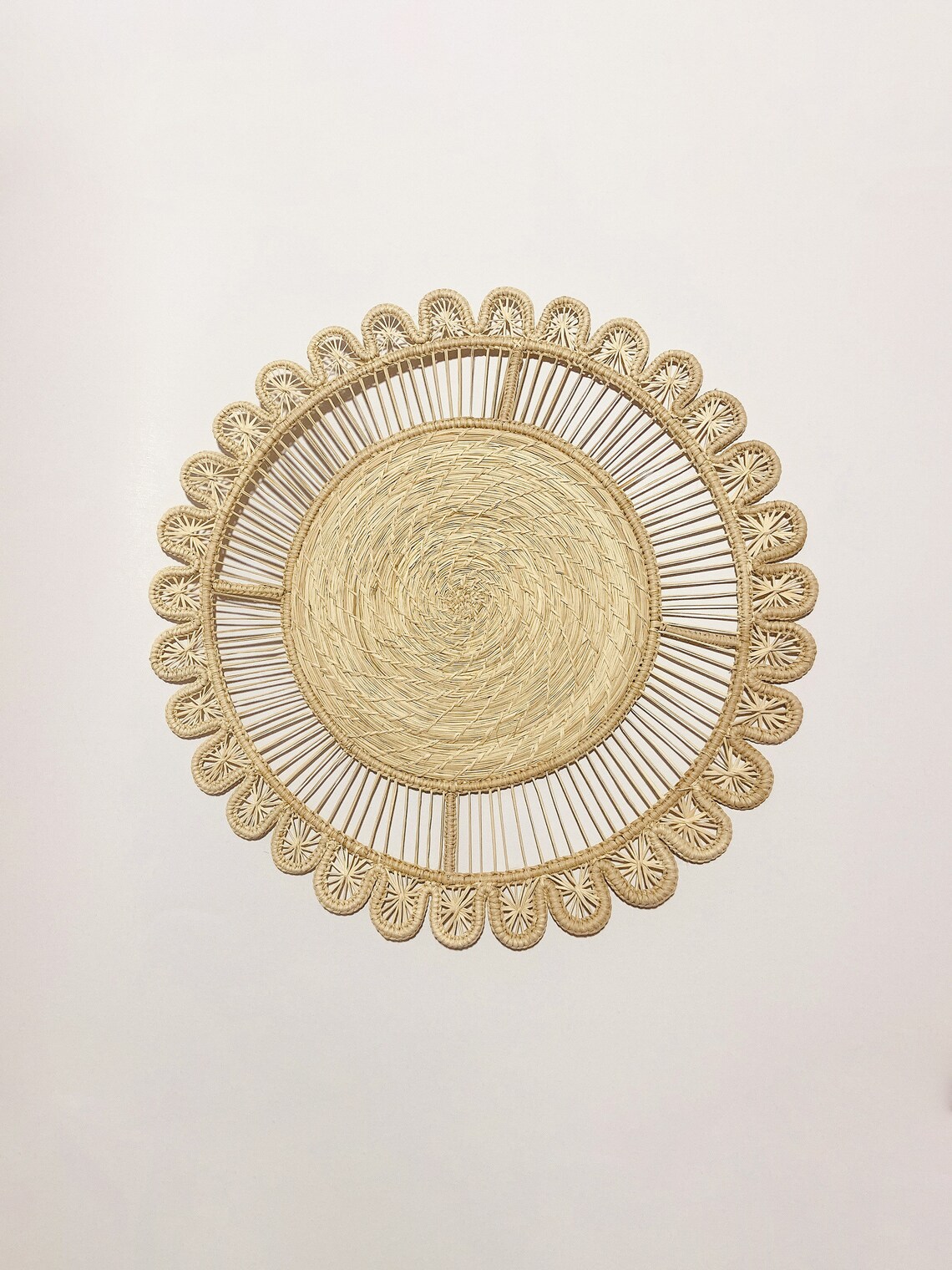 Sunflower Iraca Straw Placemats Natural Placemats Handwoven Etsy