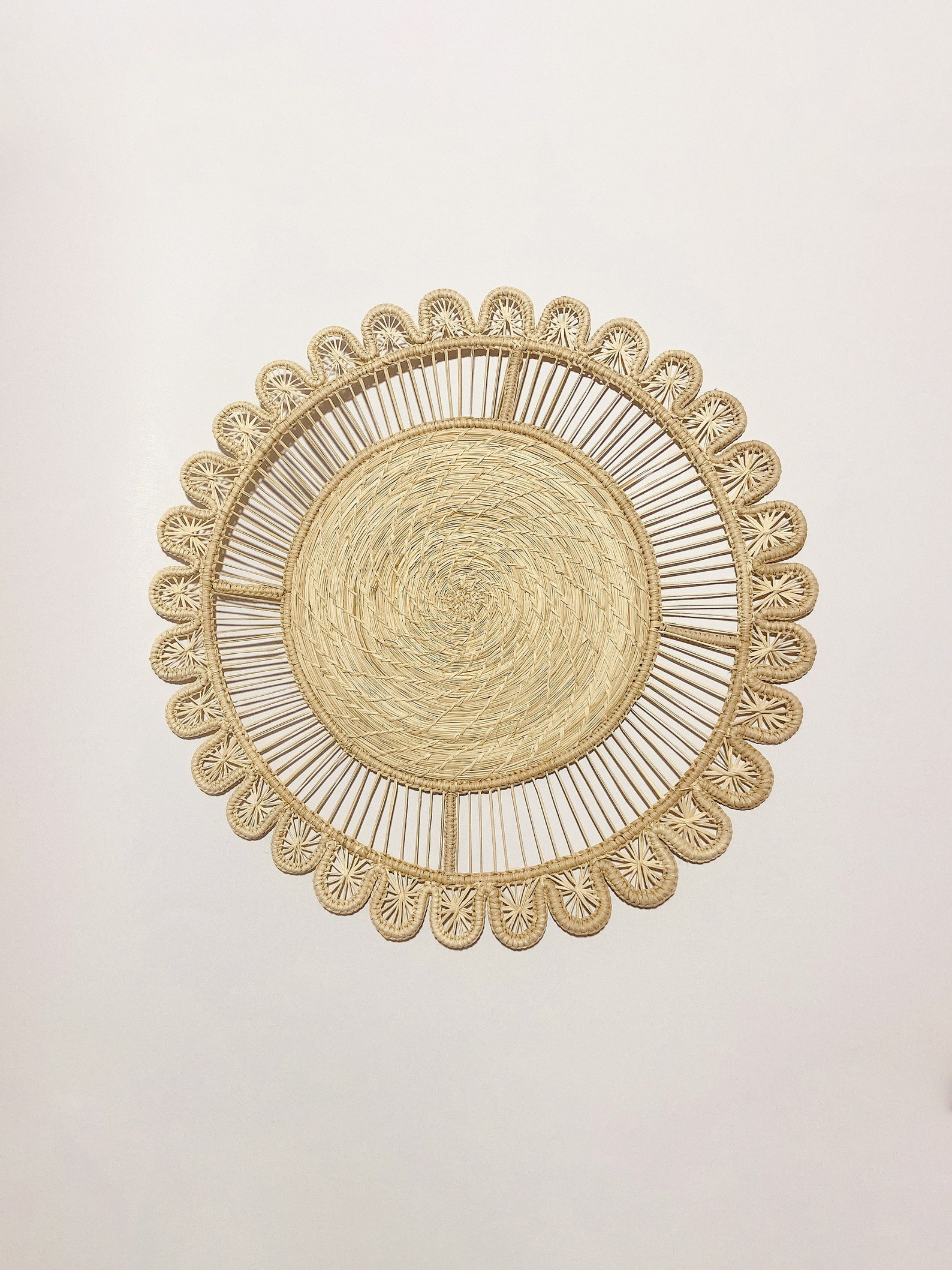 Sunflower Iraca Straw Placemats Natural Placemats Handwoven Etsy