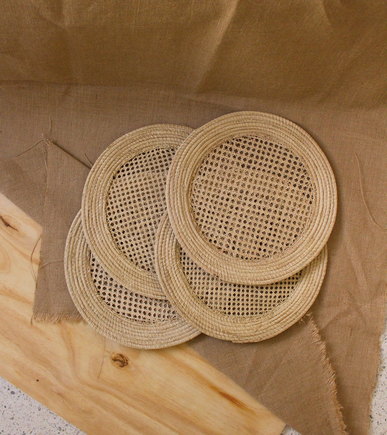 Iraca Straw Placemats Rollo Natural Placemats Handwoven Etsy