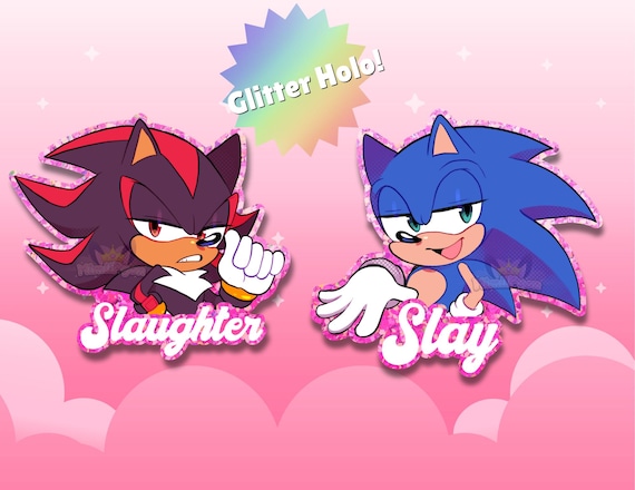 Slay and Slaughter Sonic Shadow Sticker