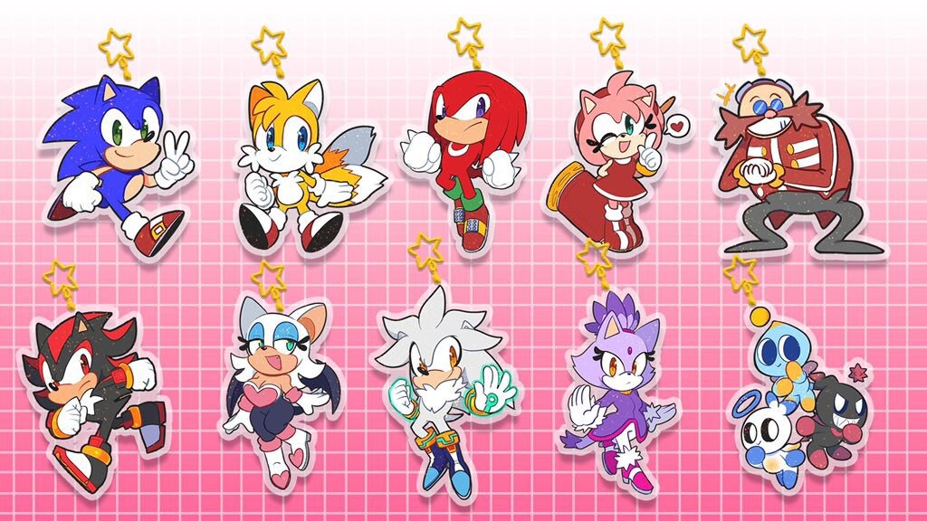 Sonic Character Keychain