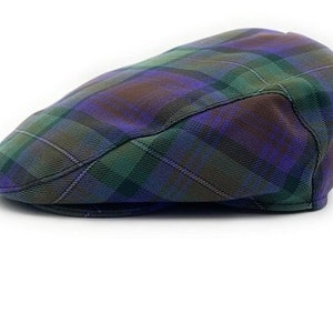 Men's Isle of Skye Tartan Flat Cap Made in Scotland