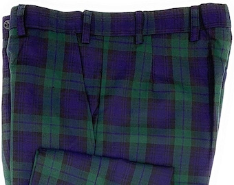 Black Watch Tartan Trousers Dress Golf Waist 30 - 46