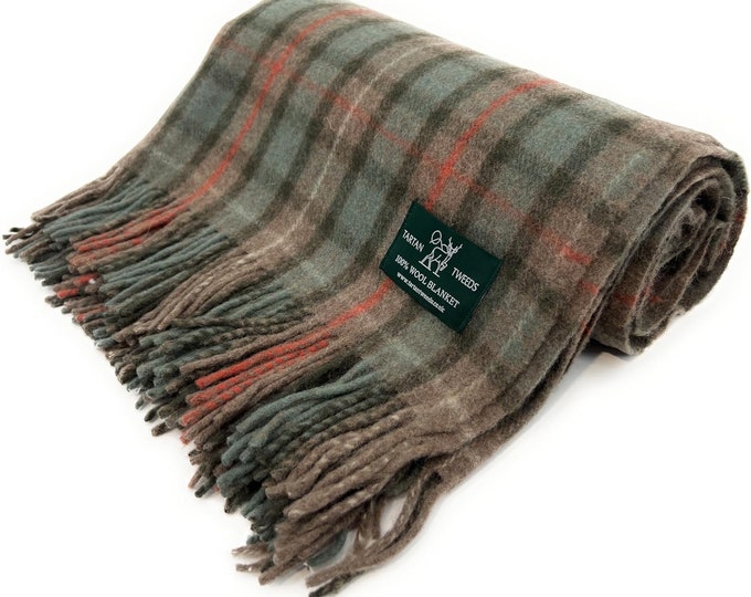 Fraser Hunting Weathered Tartan 100% New Wool Blanket Throw Brand New ...