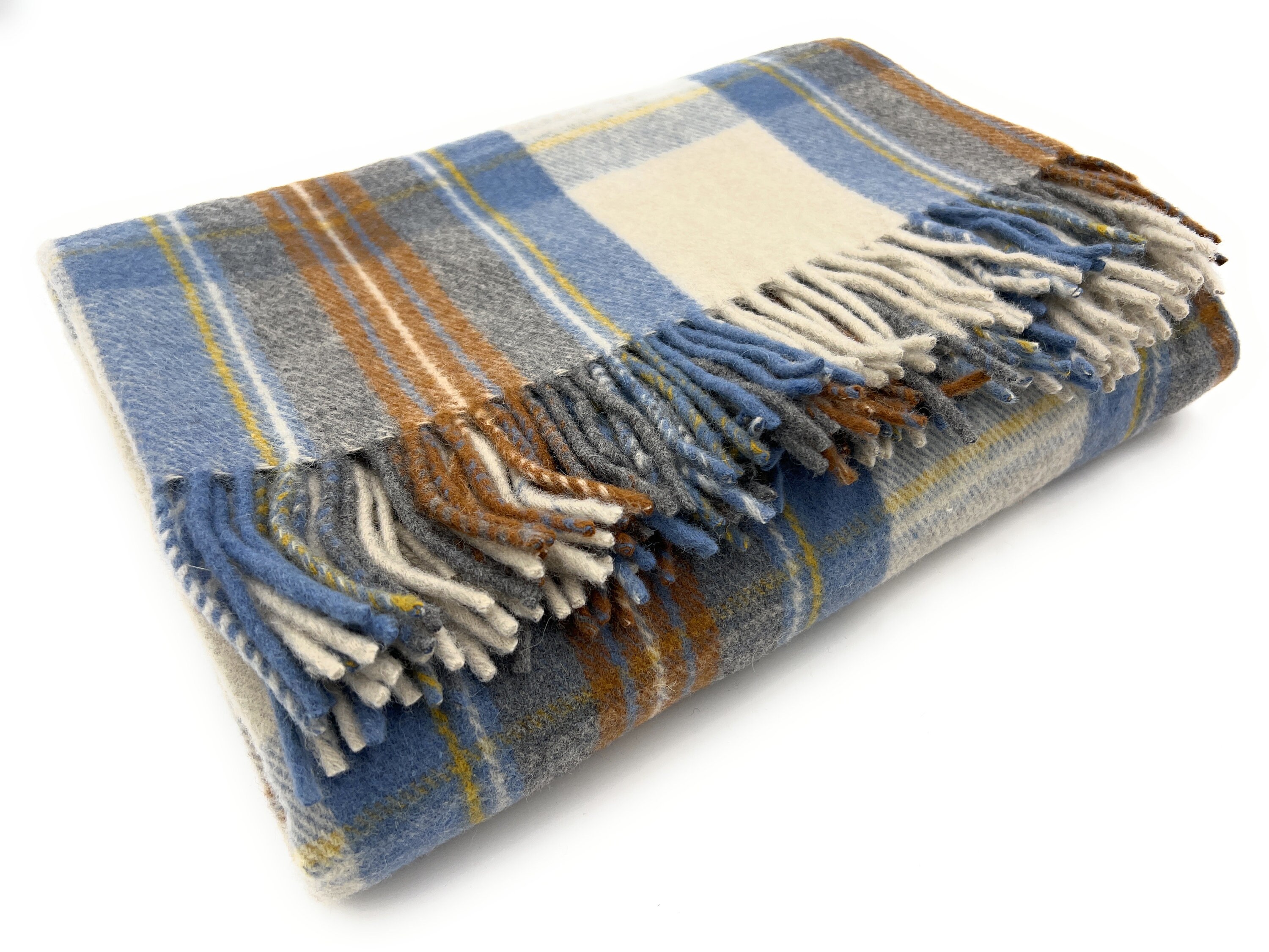 Blue Plaid Blanket - Etsy