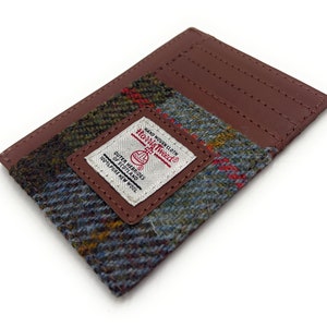 Harris Tweed Macleod Tartan Kleine kompakte Kartenhalter Portemonnaie Ausweis Fenster Unisex