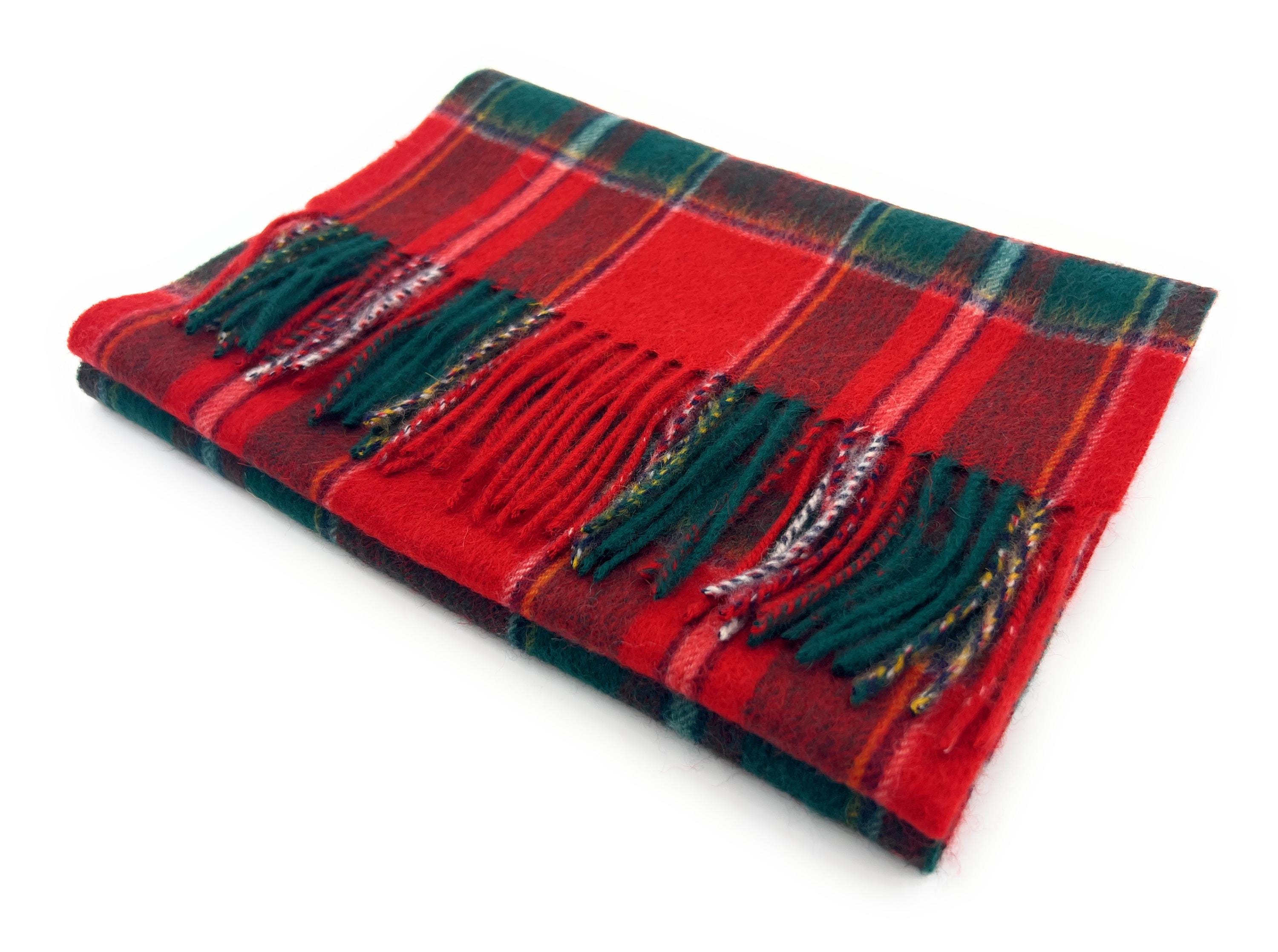 Tessuto Scozzese BARBOUR: Sciarpa In Lana Tartan Verde Sciarpa