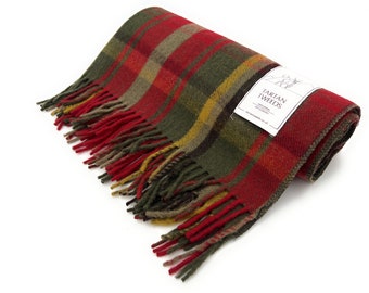 Dark Maple 100% New Wool Knee Blanket Quality Rug 172cm x 78cm Brand New