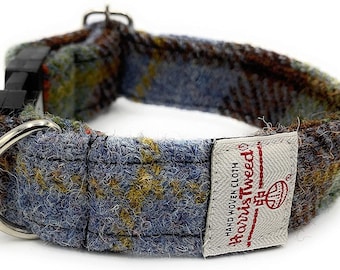 Harris Tweed Macleod Tartan Handmade Dog Collar
