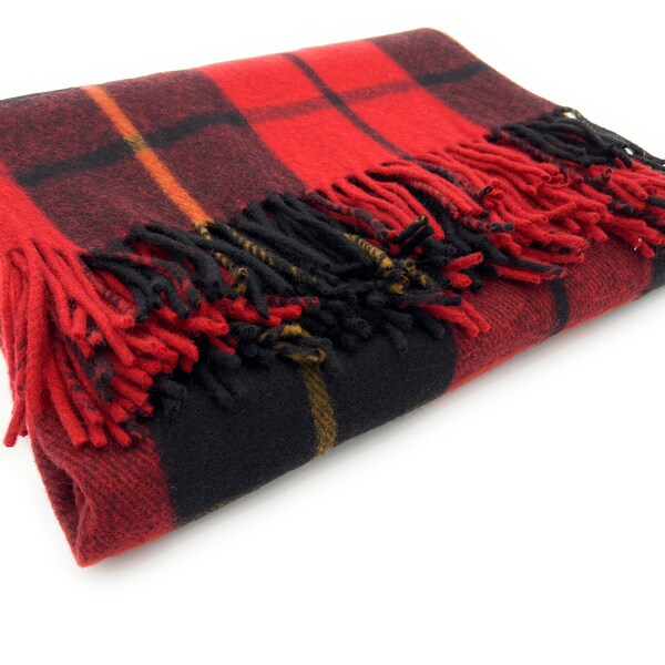 Wallace Weathered Tartan Hoodie Blanket