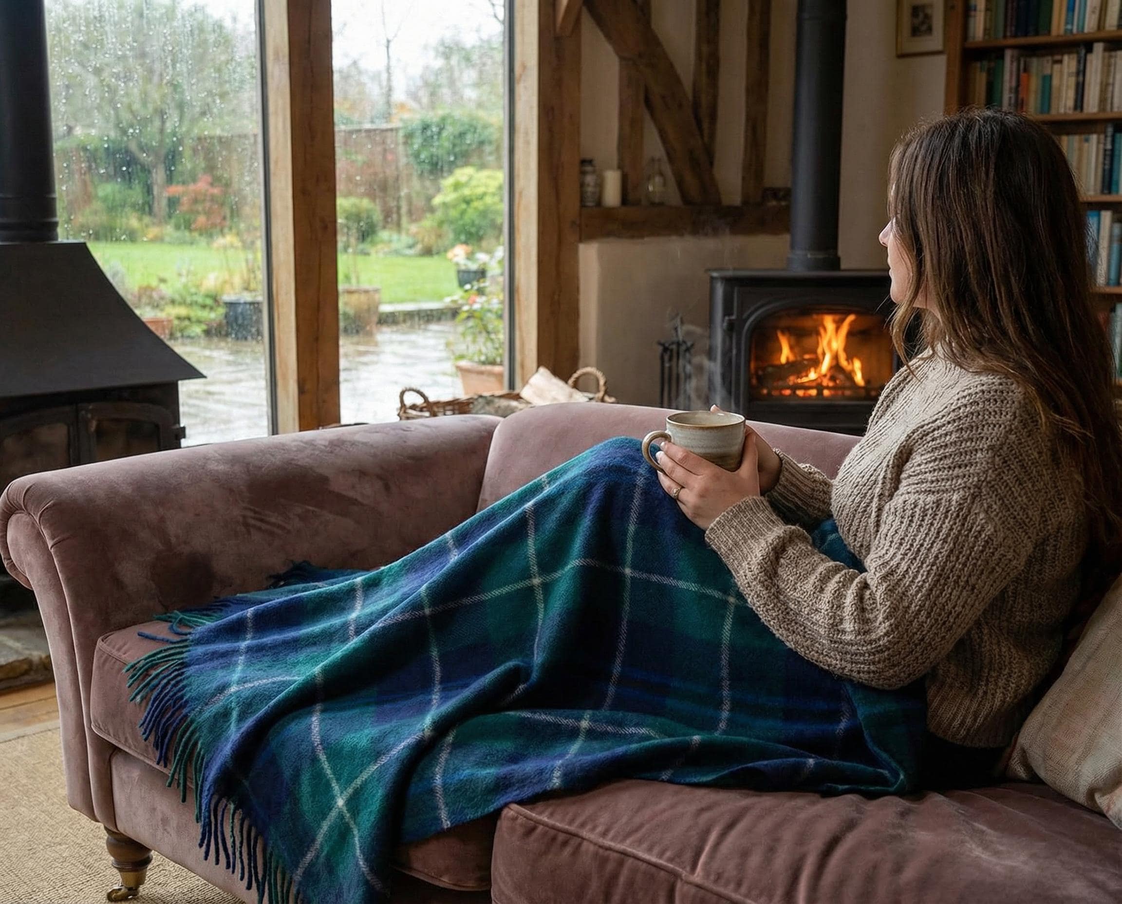 Douglas ウール100 ブランケット Douglas Modern Pure Wool Tartan Blanket Throw Brand New - Etsy