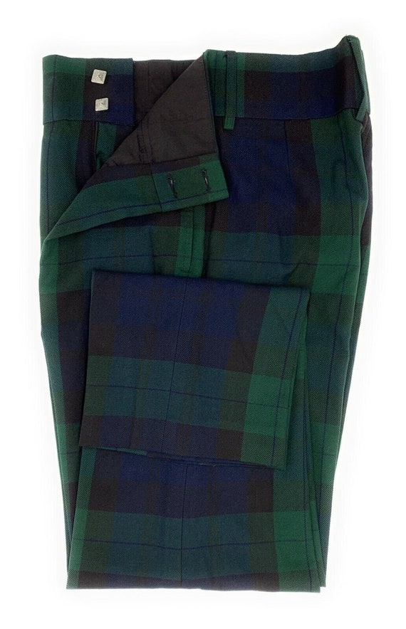 Black Watch Tartan Trousers  cwmenswear