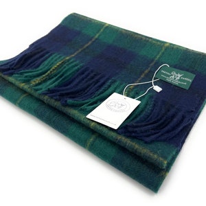 Johnstone Modern Tartan Scottish Clan Scarf 100% Lambswool Unisex 180cm x 30cm