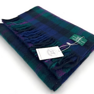 Baird Lambswool Large Clan Tartan Scarf Unisex 180cm x 30cm