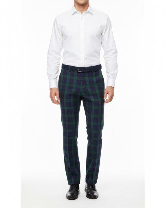 Black Watch Tartan Trousers Dress Golf Waist 30 - 46