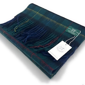 Smith Lambswool Large Clan Tartan Scarf Unisex 180cm x 30cm