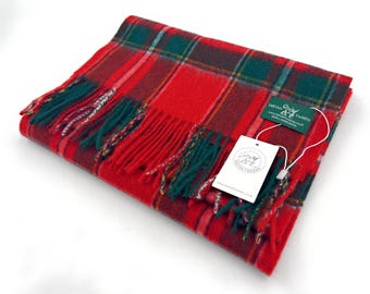 Maclean of Duart Large Tartan Scarf 100% Lambswool 180cm x 30cm