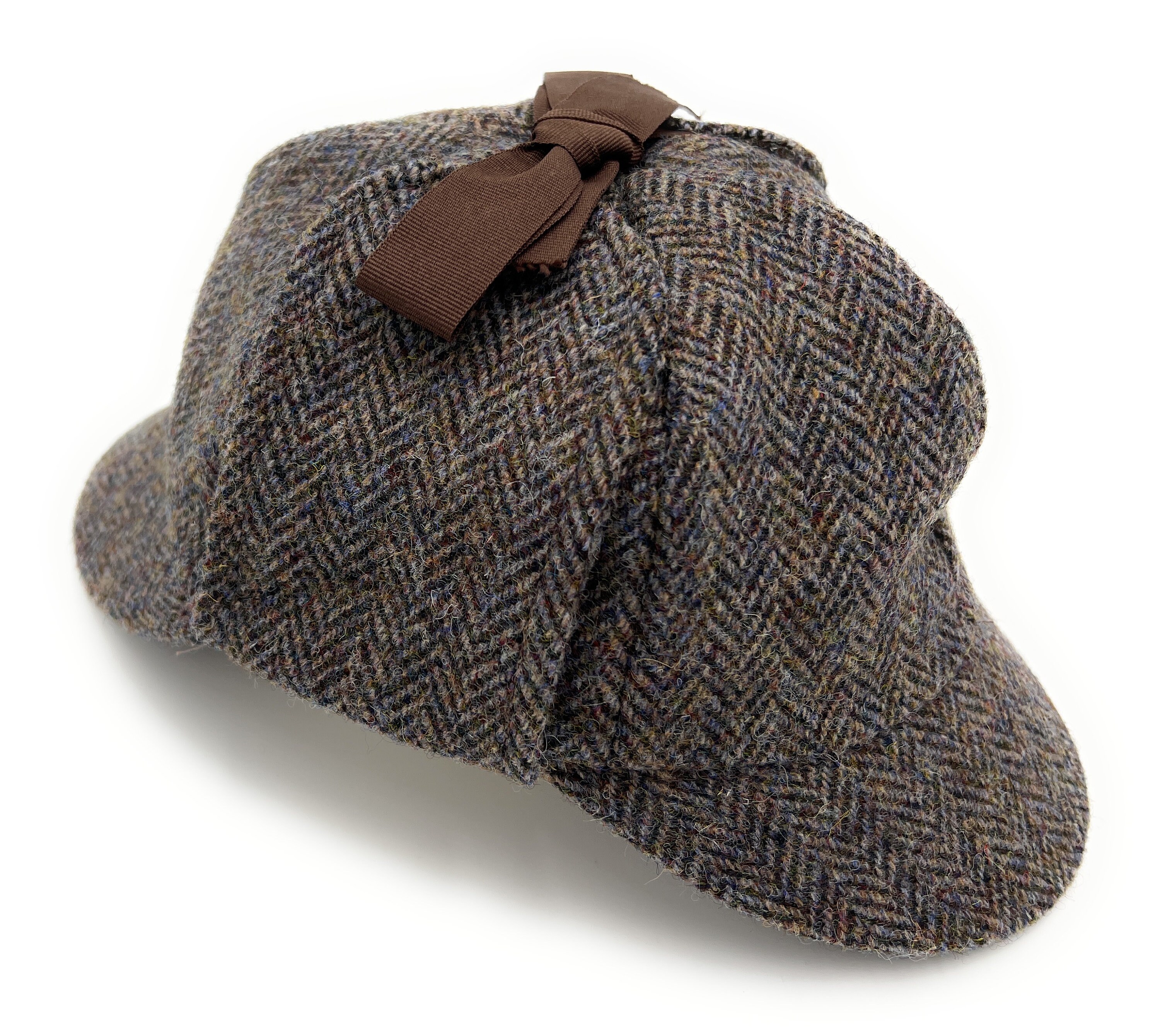 100% Wool Harris Tweed Brown Mix 