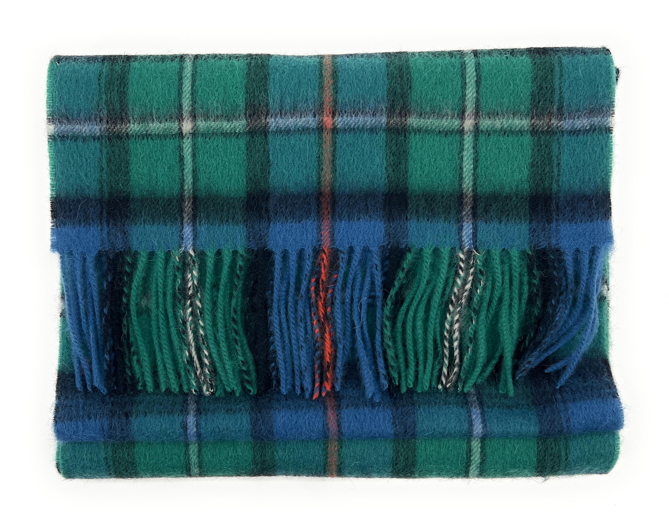 Écharpe En Laine D'agneau Pure 100% Clan Of Scotland - Tartan Mackenzie, Neuf Avec étiquettes