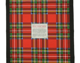 Boucles d/'oreilles TARTAN ecosse tartan résine perles Beige Tea Towel