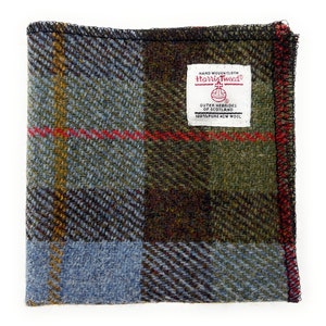 Harris Tweed Macleod Tartan Pocket Square  26cm x 26cm